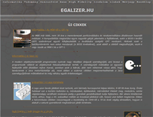 Tablet Screenshot of egalizer.hu